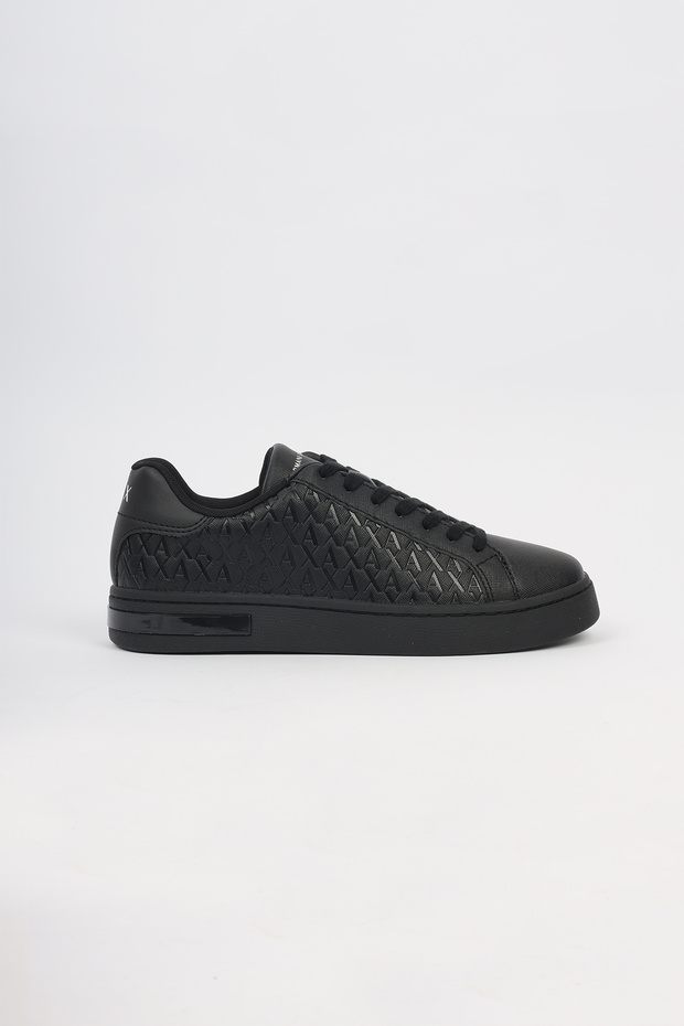 Men's Flat and Comfortable Sole Monogram Ck Logo Black1 Sneaker