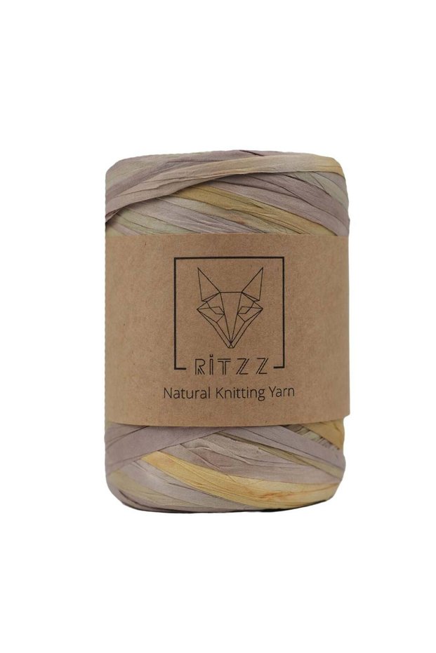 Ebruli Soft Rafya Yarn R018 Kraft Straw (100g)