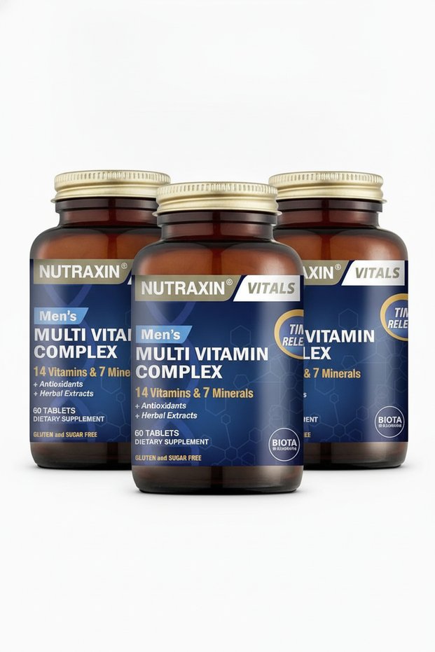 Men's Multi Vitamin Complex 60 Tablets Set of 3