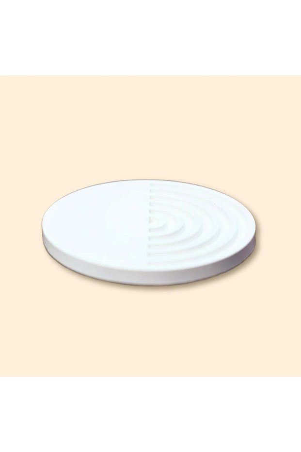 Half rings round saucer/coaster
