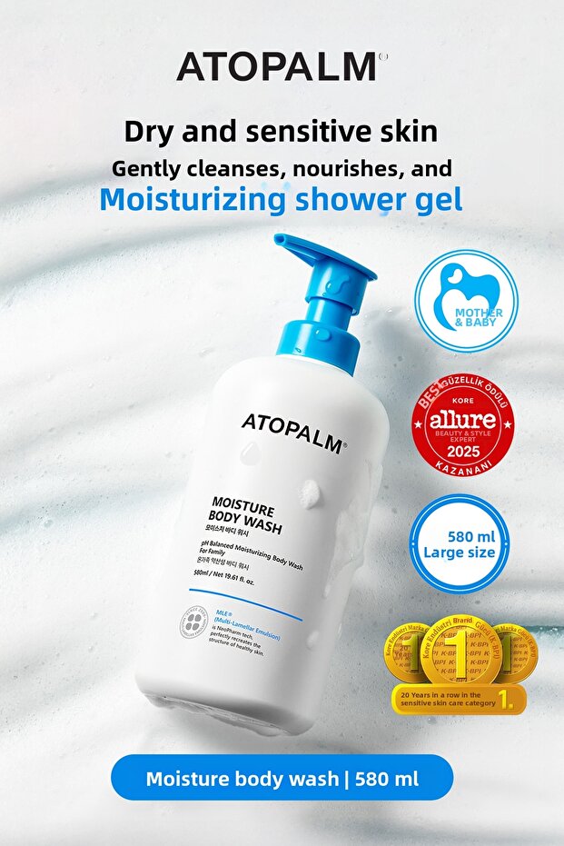 Nourishing & Moisturizing Gentle Shower Gel for Dry & Sensitive Skin Moisture Body Wash