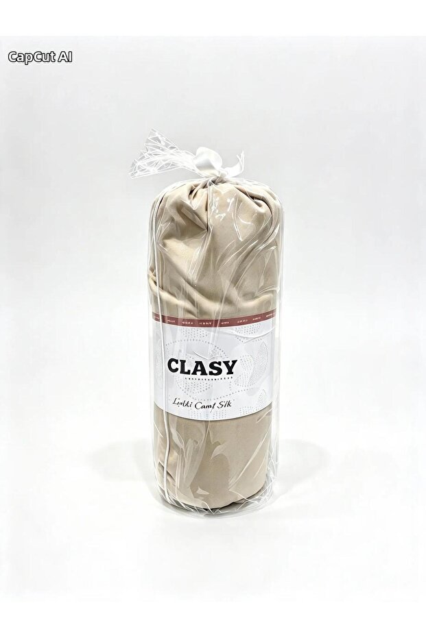 100% Cotton Ranforce Fabric King Size Elastic Bed Sheet Set 180X200 Cm+30 cm Dark Beige