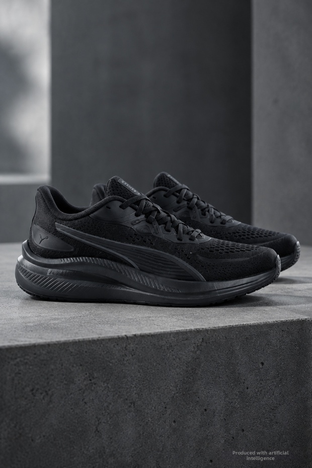 Sc-1558 Black Unisexs Comfortable Comfort Sneaker Daily Casual Sports Shoes
