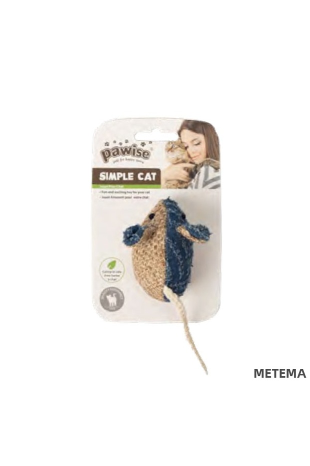 Metemix Simple Cat Straw (224652) Toy Mouse