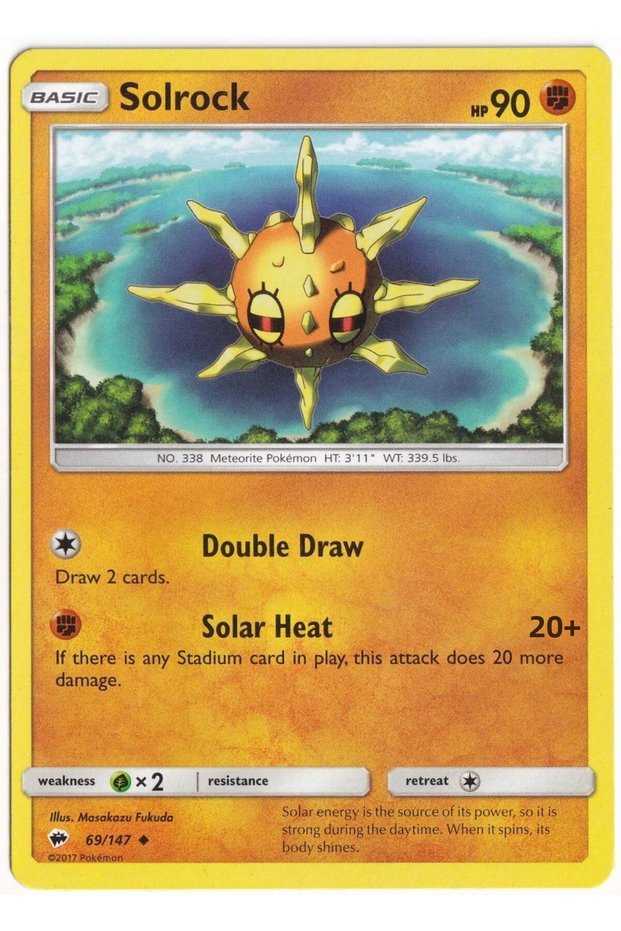 Solrock # 69 - Burning Shadows - Card (Mint)