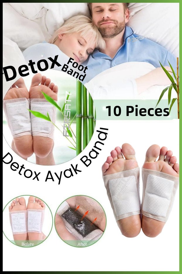 10 Detox Foot Patches | Toxin Eliminating Detox Band | Foot Detox Tape