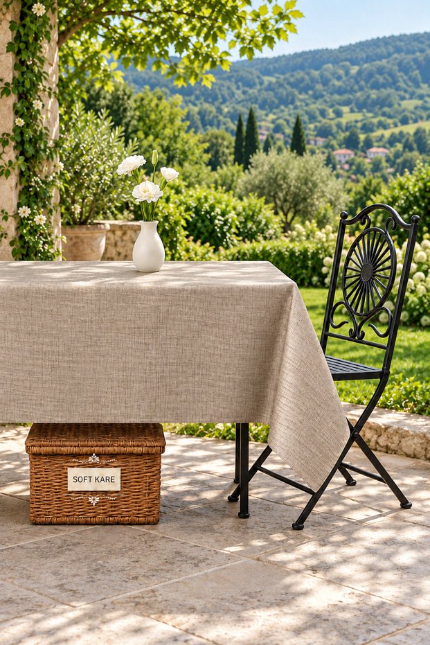 Pvc Fiber Tablecloth – Wipeable, Waterproof, Modern Pattern, for Kitchen and Dining Table