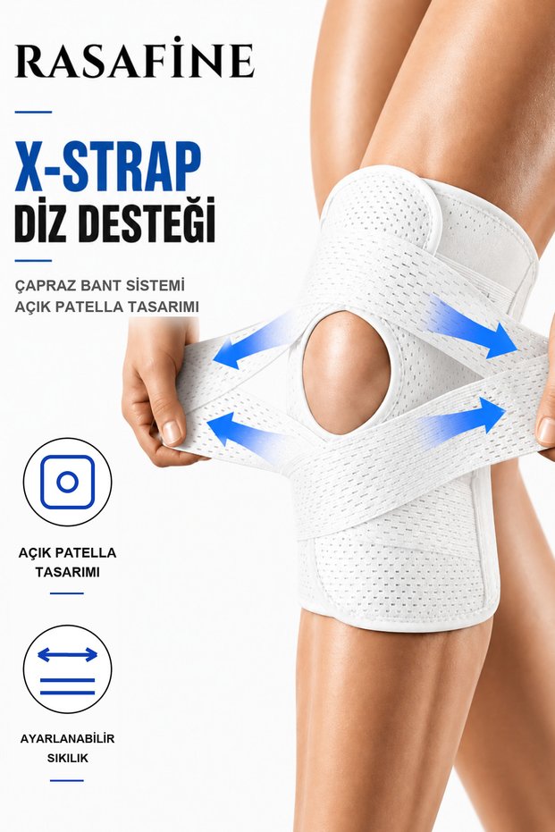 Patella and Meniscus Supported Knee Brace Adjustable Side Stabilizers Knee Support