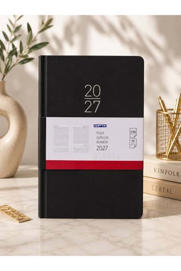 2027 Agenda 17X24 336 Pages 107-Eck Lined Black
