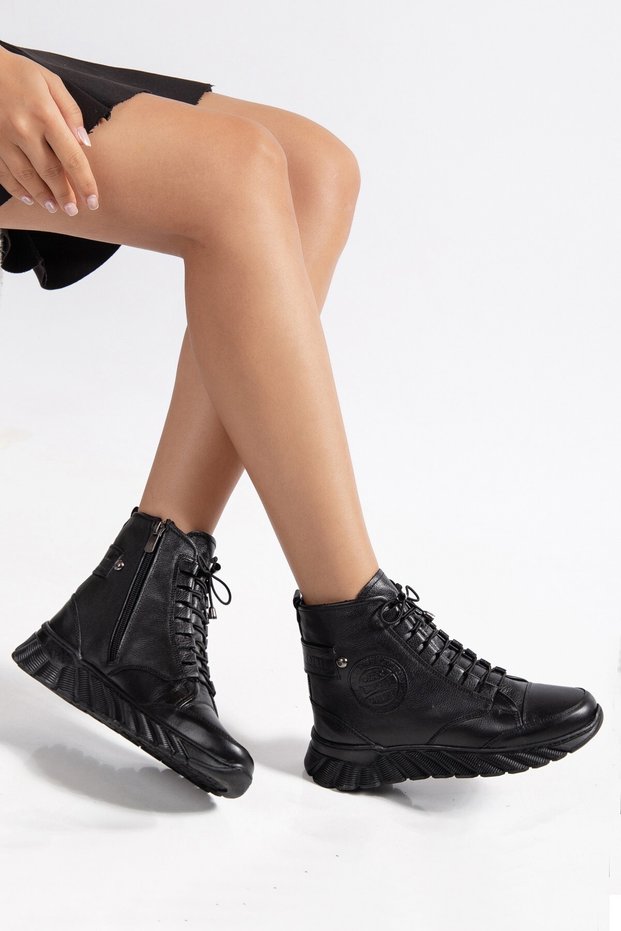Genuine Leather Women's Casual Boots Dc2940