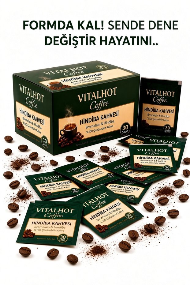 Chicory Coffee 1 Month Supply Bromelain and Inulin Single-Use Packaging 5Gr X 30 Units