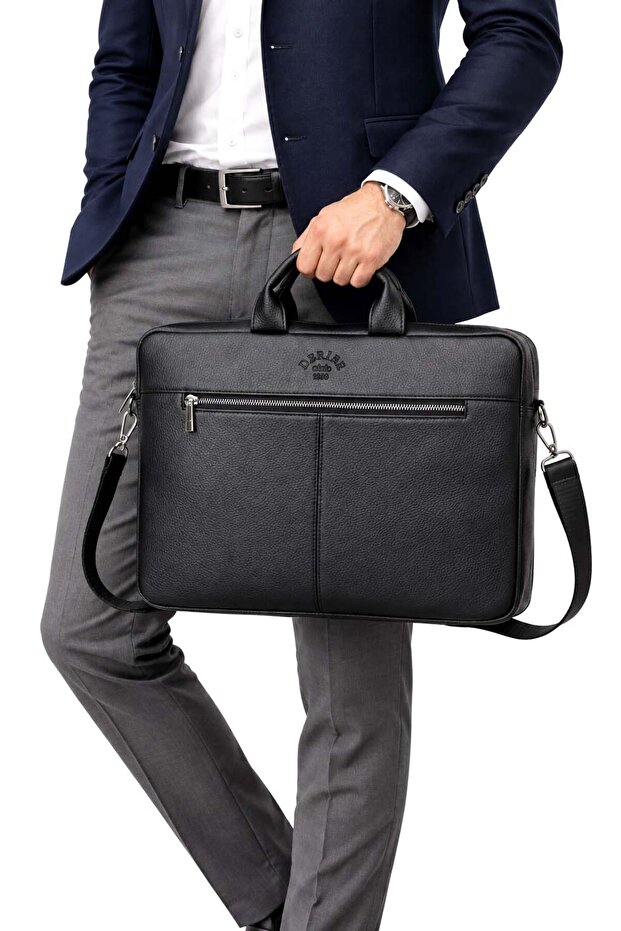 Black Color Unisex Shoulder Strap File Tablet Notebook Bag 15.6 Inch Laptop And Briefcase