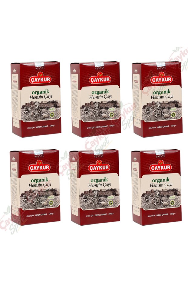 Organic Hemşi̇n Tea 400 Gr X 6 Pieces Organic Agriculture Ecological Certified Black Bulk Tea