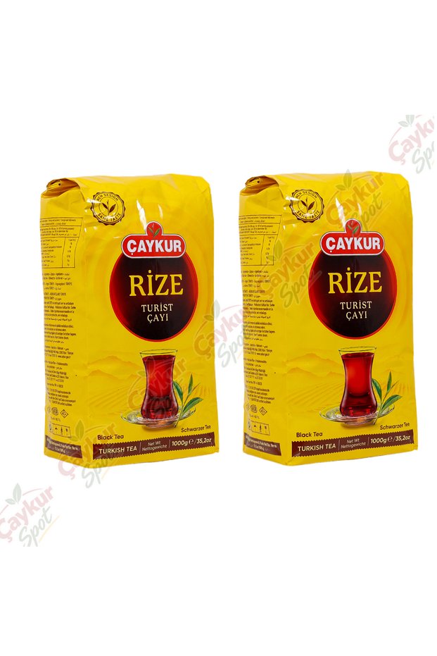 Ri̇ze Tourist Tea 1000 Gr X 2 Pieces Black Bulk Tea