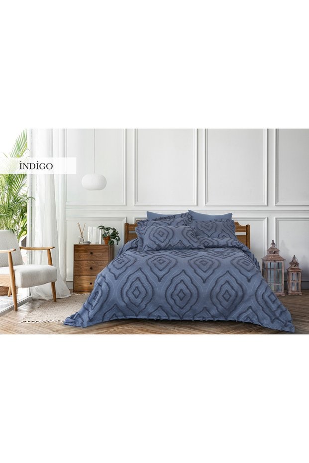 Double Bedspread Esedra Indigo
