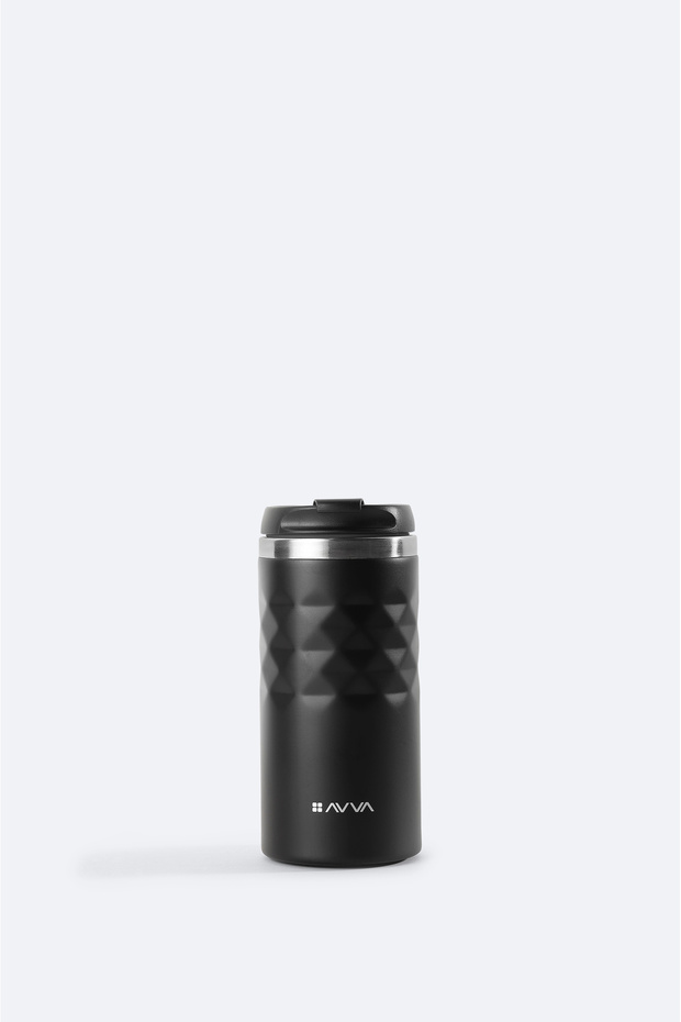 Men's Black Sport Stainless 100% Steel Thermos 300 ml B 009901