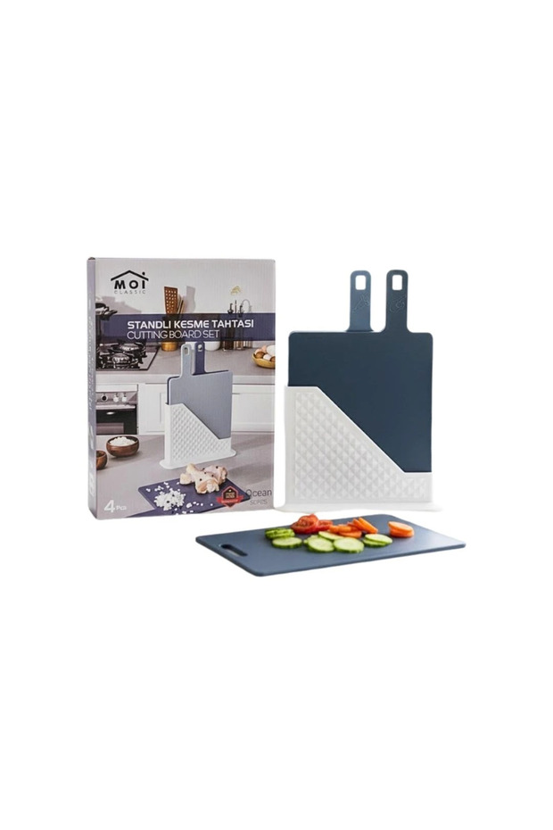 4-Piece Cutting Board with Handle