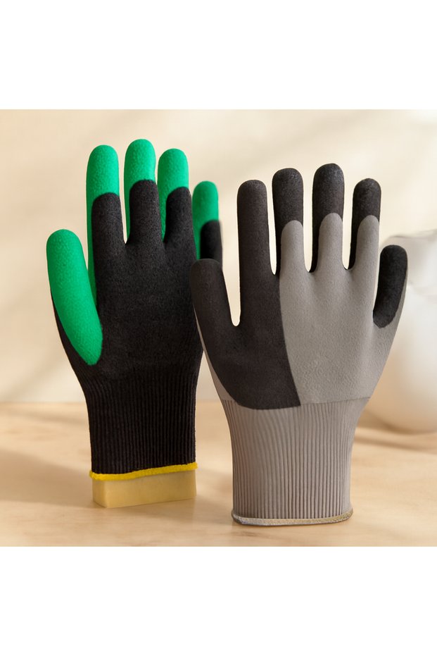 Irtıklı Worker's Glove XL (Black/Green/Anthracite) (1 Piece)