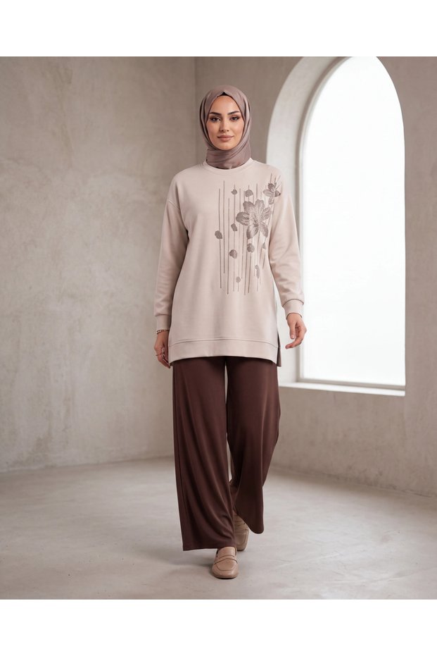 Stone-Embellished Soft Textured Flexible Premium Suit