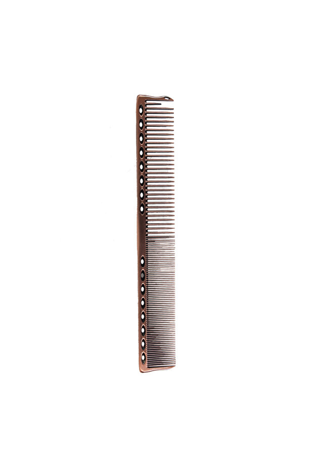 Metal Hair Cutting Comb Gold
