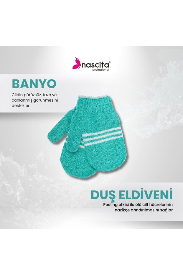 Mavi Duş Eldiveni - 21