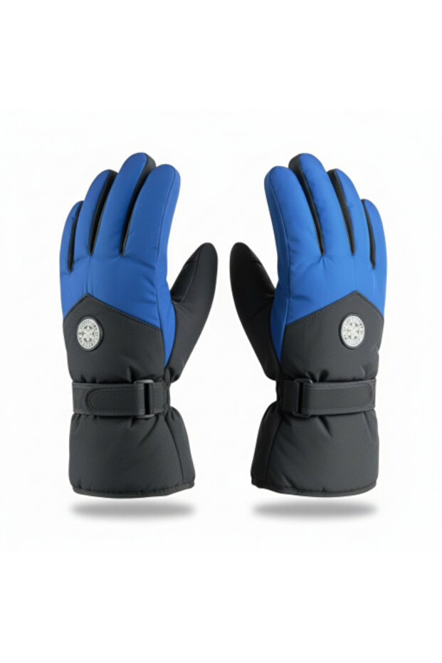XL Wide Fit Thick Fur Lined Winter Snow Ski Motorcycle Cycling Outdoor Gloves