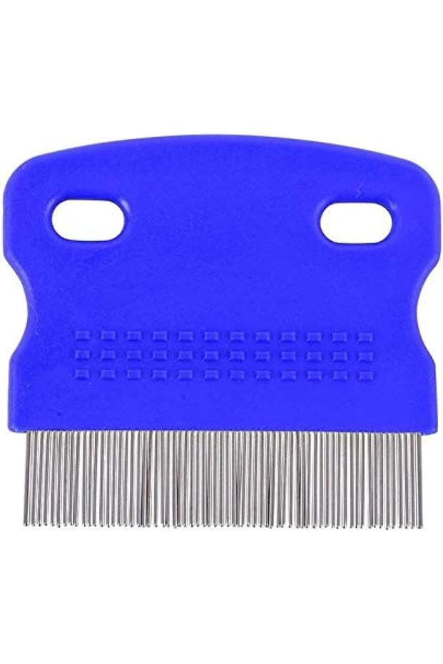 Fleas Pet Comb Pet Comb Flea Professional Stainless Steel Dense Round Teeth-Multi Color