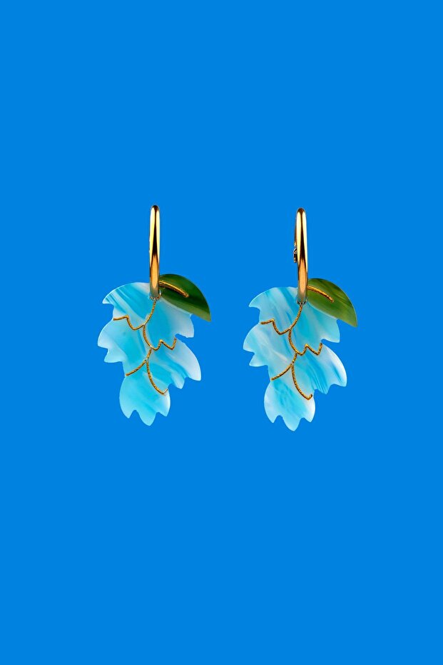 Grape Bunch Luxury Bone Dangle Women's Earrings