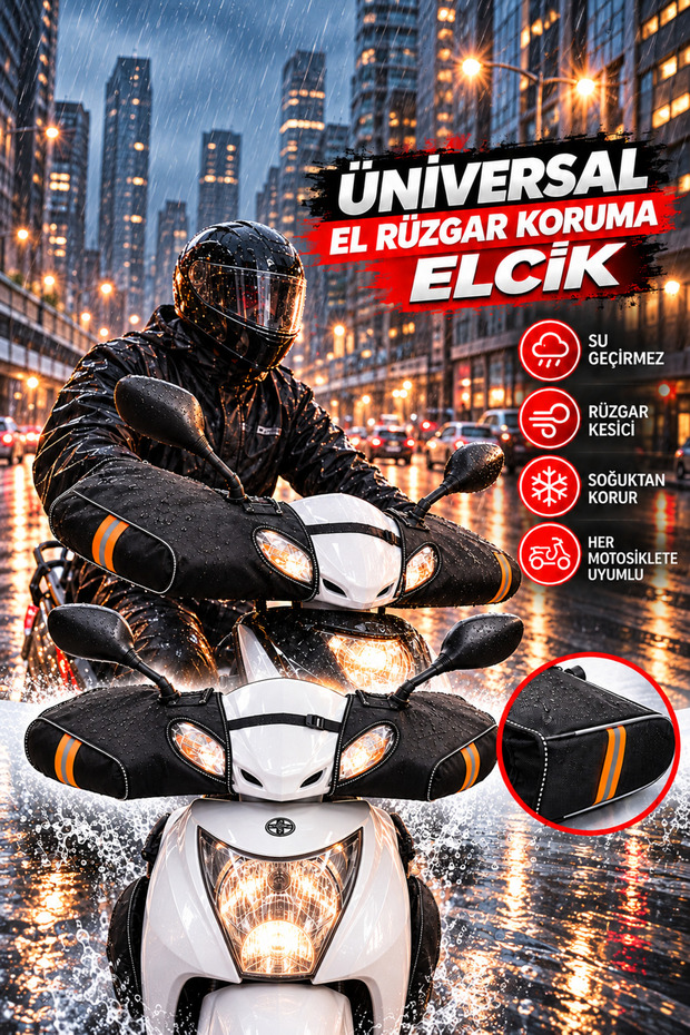 Universal Motorcycle Scooter Compatible Waterproof Wind Protector Hand Guard Handgrip Motor Hand Protection Cover