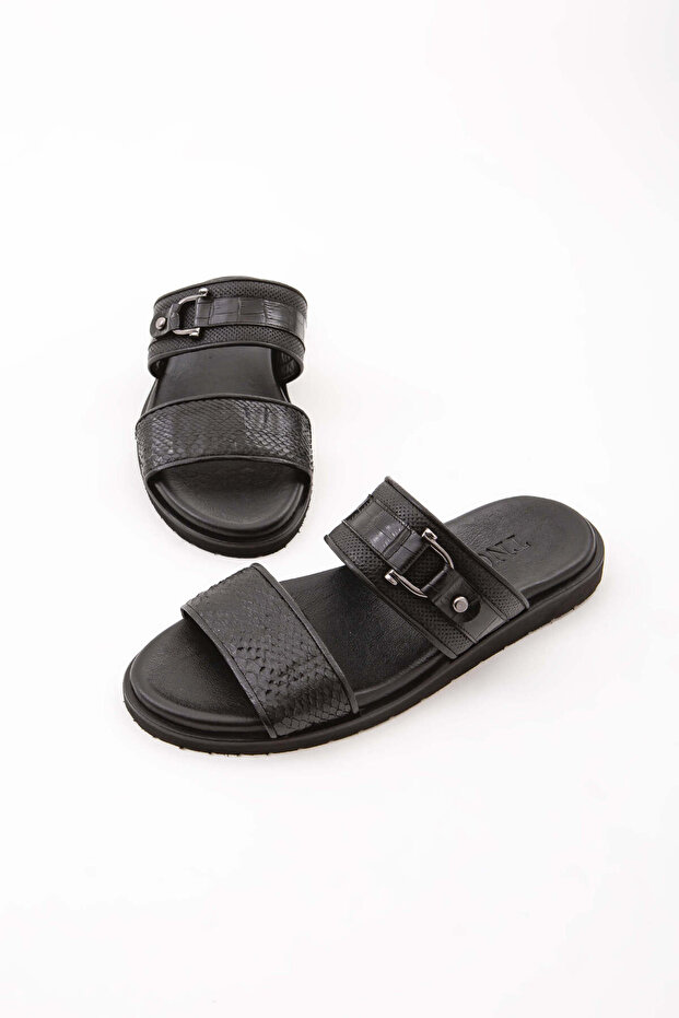 Men's Leather Daily Slippers 537 363 Erk Trlk Y22