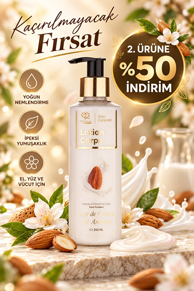 Almond Oil Body Lotion | Moisturizer, Fast Absorbing and Lightweight Formula Skin Care | 250 ml