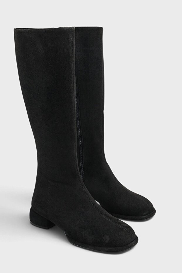 Juliana Round Toe Short Heeled Zippered Women's Boots