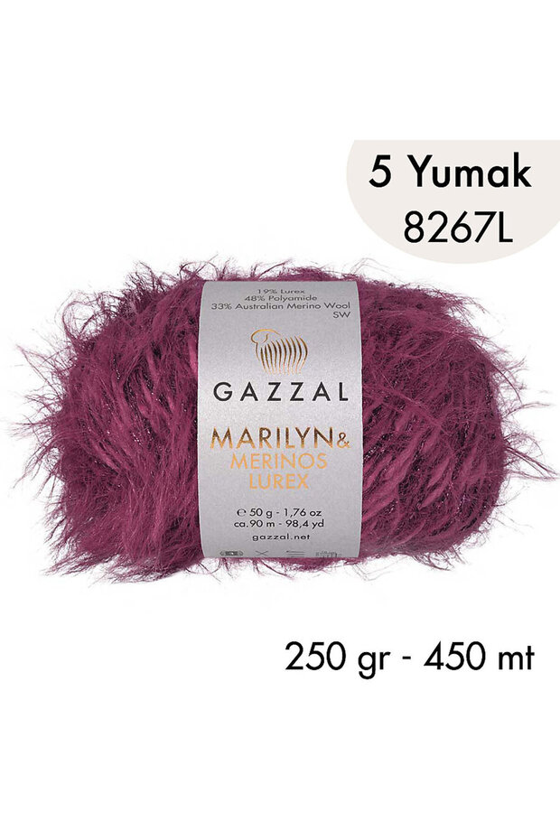 Marilyn & Merinos Lurex 8267 L- 5 Balls 250 Gr