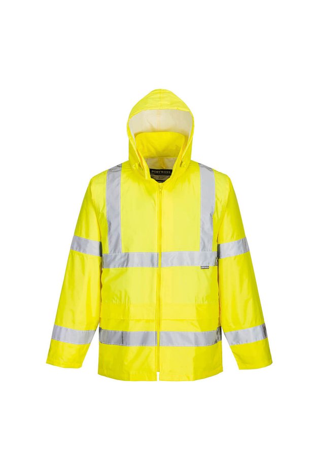 Unisex Yellow Raincoat Coat Reflective