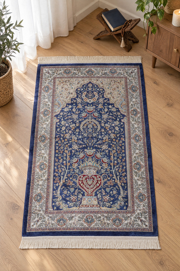 Kumkapı Series S818A Luxury Modal Silk Woven Prayer Rug