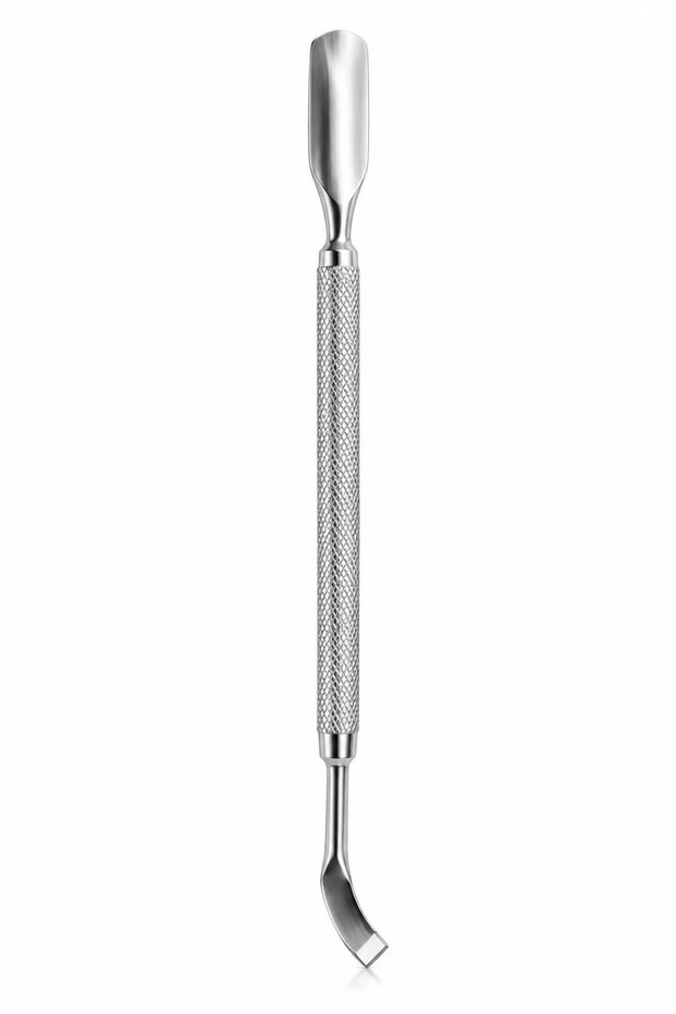Professional Stainless Steel Cuticle Nail Pusher Sharp Edge Spoon Shape