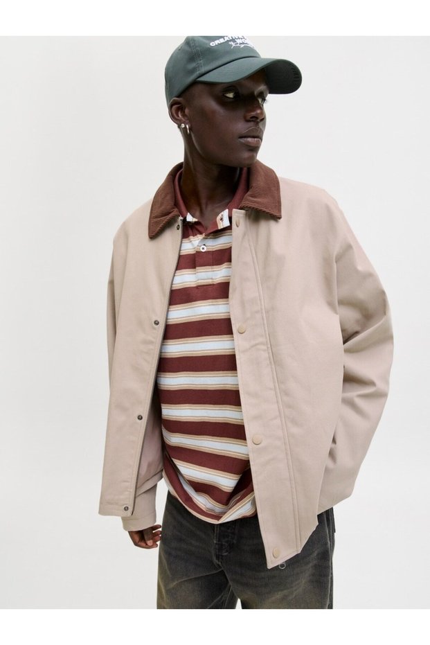 Jack&Jones Jjegraham Worker Jacket Sn Beige Men's Jacket 12288889