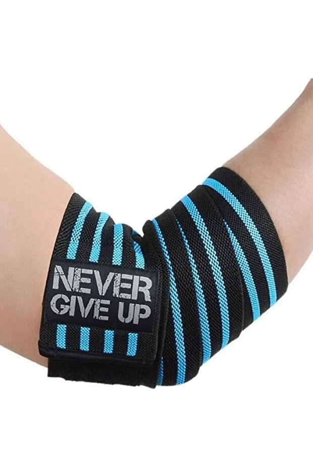 Blue Sports Elbow Guard Winding Pressure Elbow Pad Bench Press Weightlifting Protective Gear Gym Equ