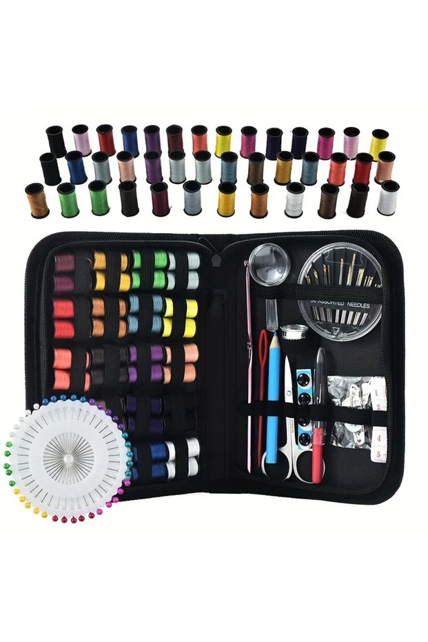 128pcs 67/128pcs Sewing Kit With Sewing Supplies And Accessories 24-Color Threads, Needle And Thread