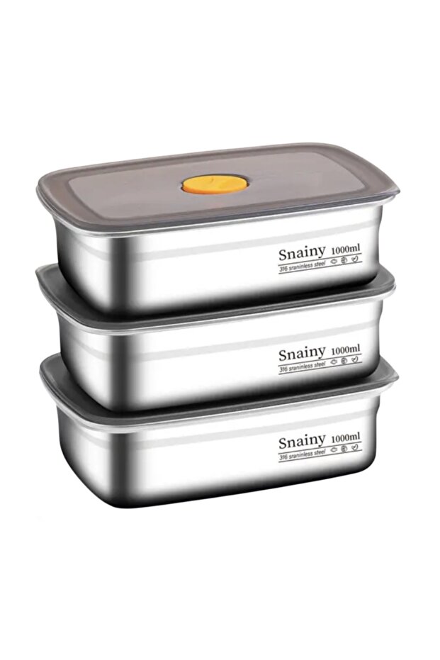 maternal and grade 3 packs box 1000ml Premium Stainless Steel Food Grade Lunch Box Bento Container,
