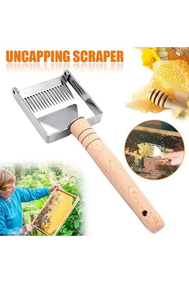 Uncapping Scraper Honeycomb Honey Scraper Tools Wooden Handle Beekeeping Tool Equipment Uncapping