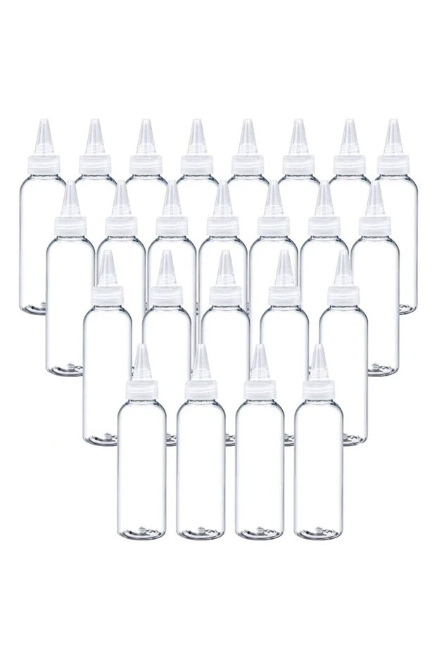 120ml 10Pcs Transparent Sharp-mouth Bottle 10/30/50/60/100/120ml Plastic Squeezable Needle Bottles C