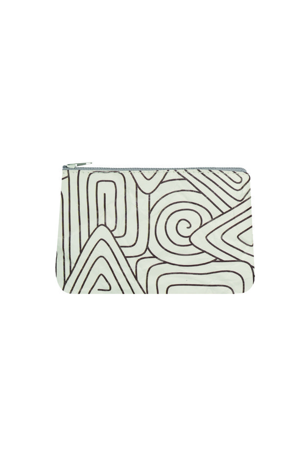 Minimal Patterned Multi-Purpose Zippered Coin Holder