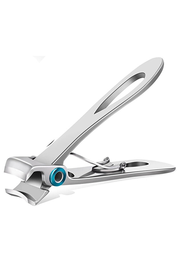 Silver Wide Jaw Opening Nail Clippers for Thick Nails Finger Nail Clippers for Ingrown Toenail Clipp