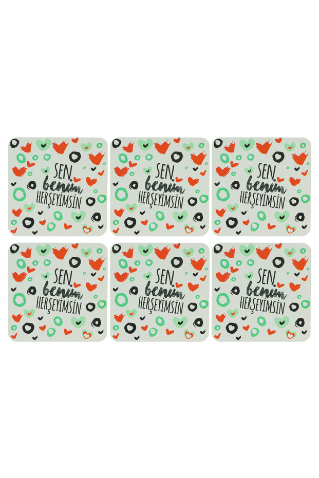 Decorative Coasters Set of 6 All Mine
