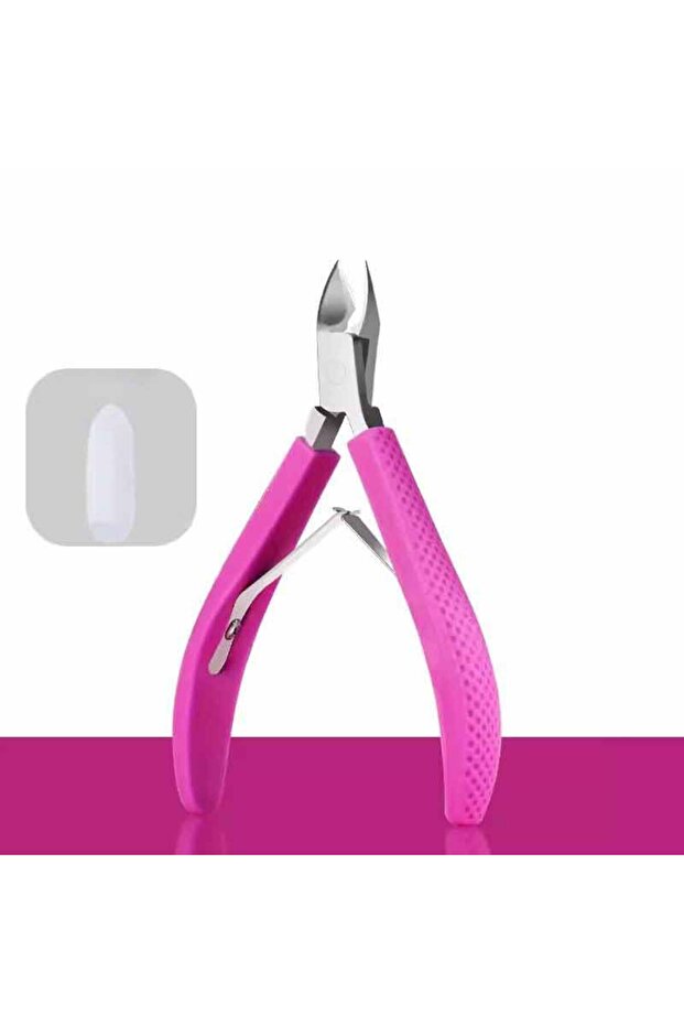 Rose red Cuticle Nippers Nail Manicure Cuticle Scissors clippers Trimmer Dead Skin Remover pedicure
