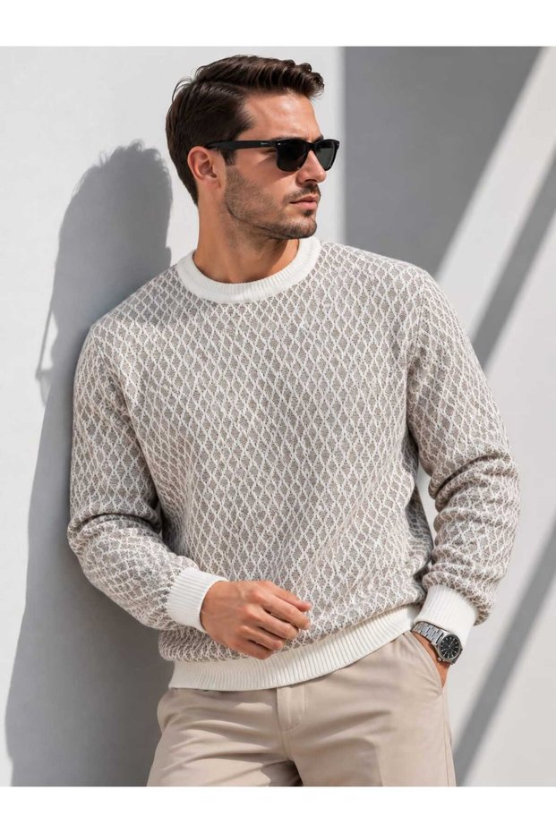 Crew Neck Knitted Sweater