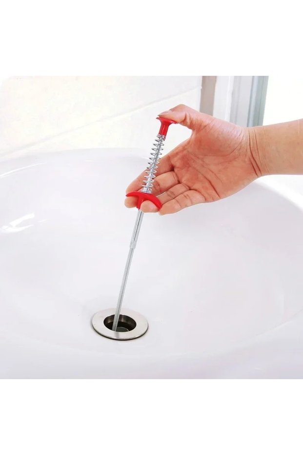 Long Reach Flexible Hair Catcher Claw Screw Drain Sink Key Pick Up Tool Grabber Cleaner 60cm