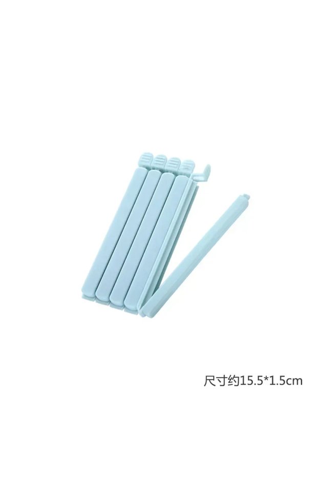 Blue-15.5cm-5PCS 5 Food Snacks Sealing Clips 12/15.5 cm Portable Kitchen Storage Accessory Tool Elas