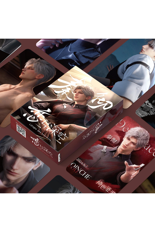 Paper B 55PCS Love And Deepspace Laser Lomo Card Set Sylus Zayne Xavier Rafayel Game Characters 3 In